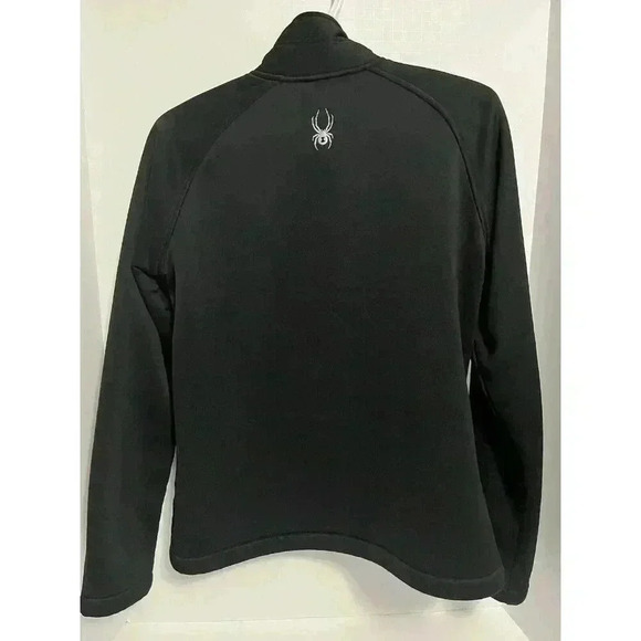 Spyder Fleece Women’s L Black Sweater  Jacket Full Zip - Picture 4 of 11